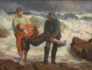 Laurits Tuxen The Drowned is braught on shore china oil painting artist
